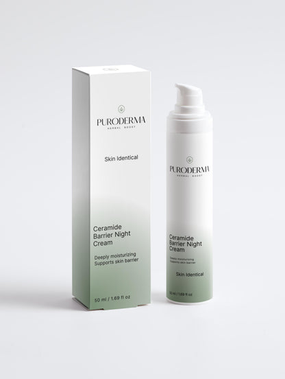 Cremă de Noapte cu Barieră de Ceramide Naturale